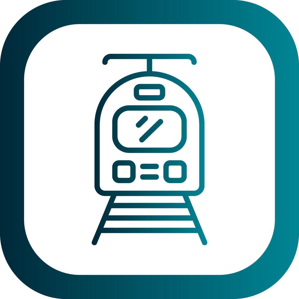 Straßenbahn-Vektor-Icon-Design vektor