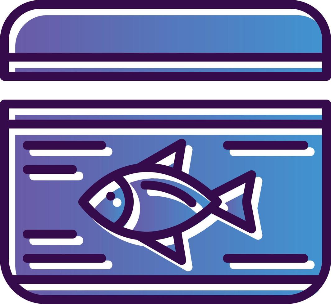 Thunfisch kann Vektor-Icon-Design vektor