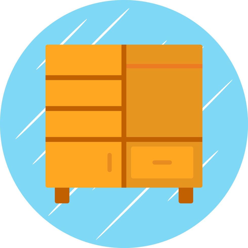 Kleiderschrank-Vektor-Icon-Design vektor