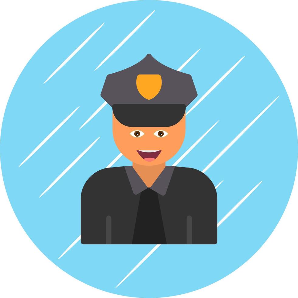 Polizei-Vektor-Icon-Design vektor