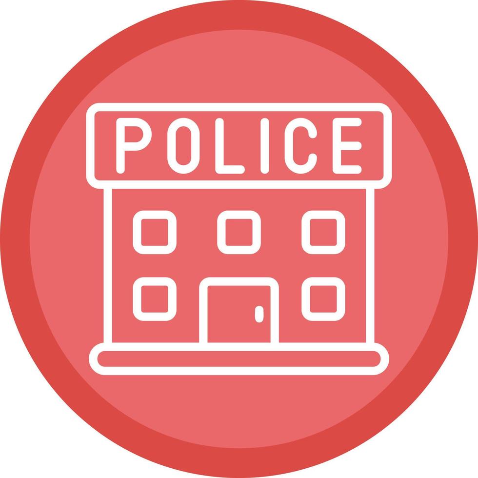 Vektor-Icon-Design der Polizeistation vektor