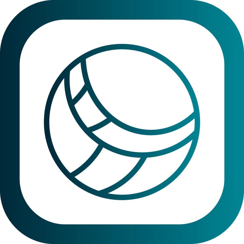 Volleyball-Vektor-Icon-Design vektor