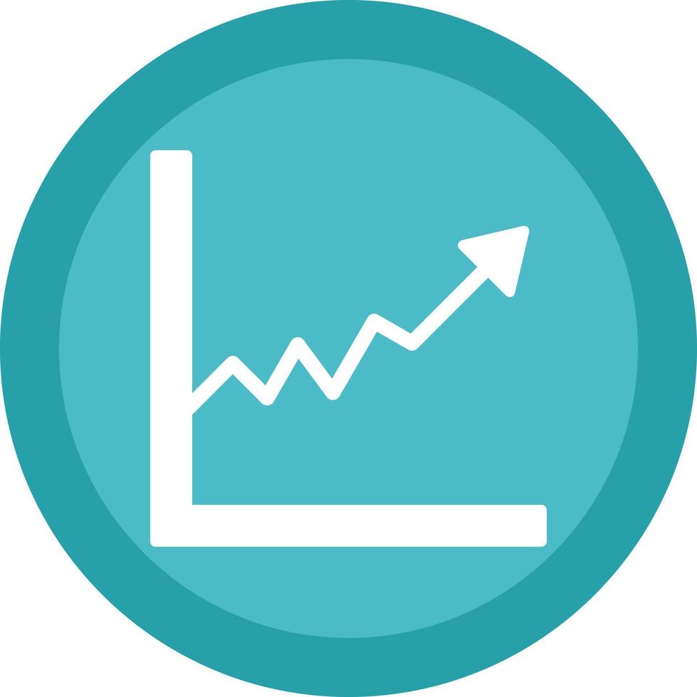 Liniendiagramm-Vektor-Icon-Design vektor