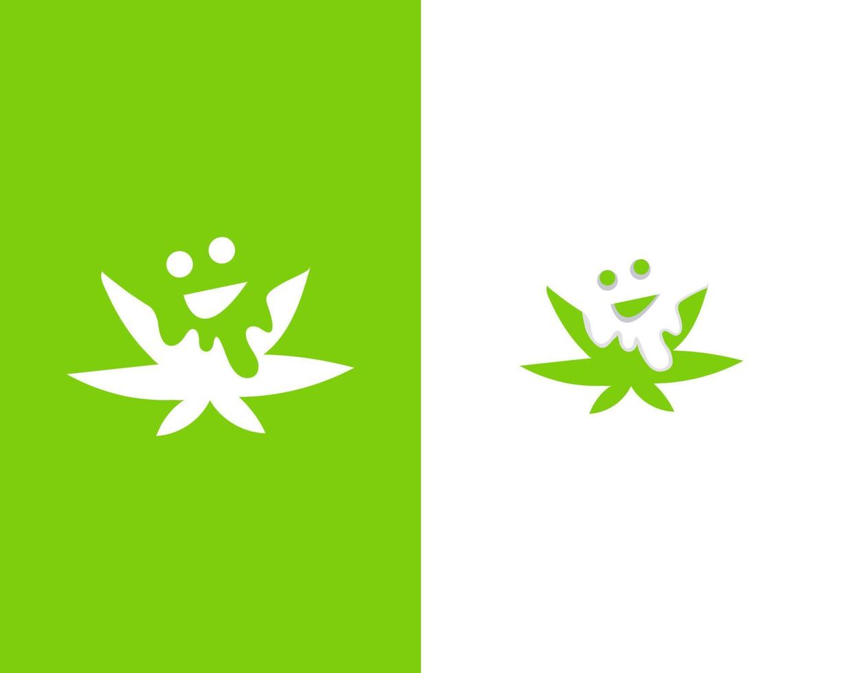 Cannabis mit Geist modern Geschäft Logo Design Vorlage vektor