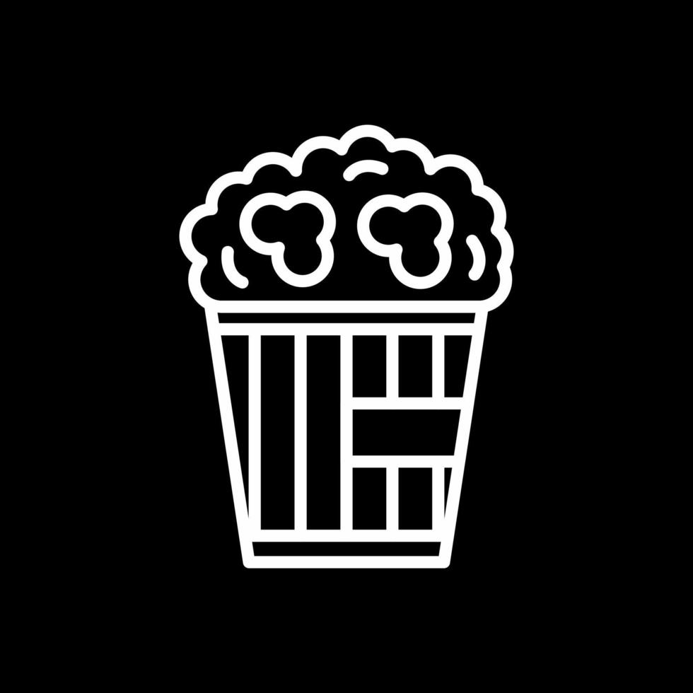 Popcorn-Vektor-Icon-Design vektor