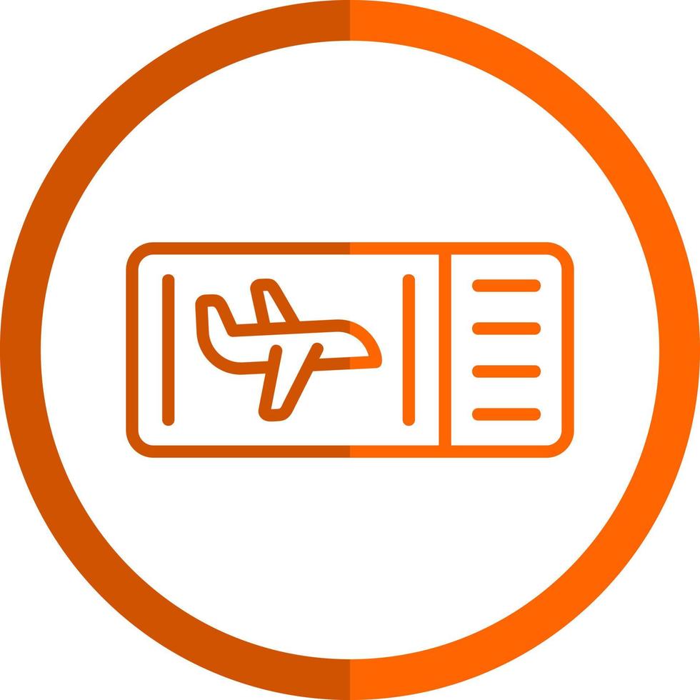 Flugticket-Vektor-Icon-Design vektor