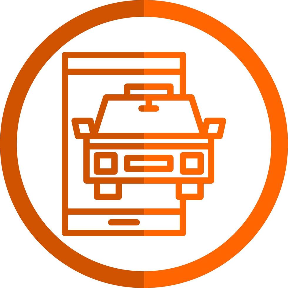 Taxi-Vektor-Icon-Design vektor