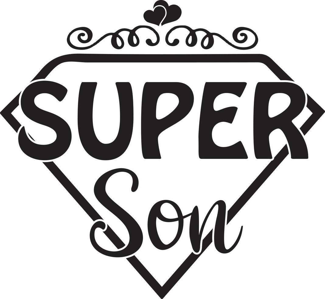 super familj svg design vektor