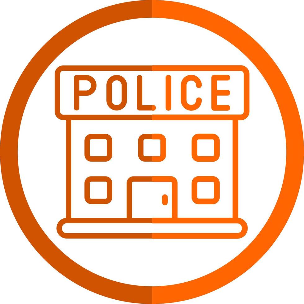 Vektor-Icon-Design der Polizeistation vektor