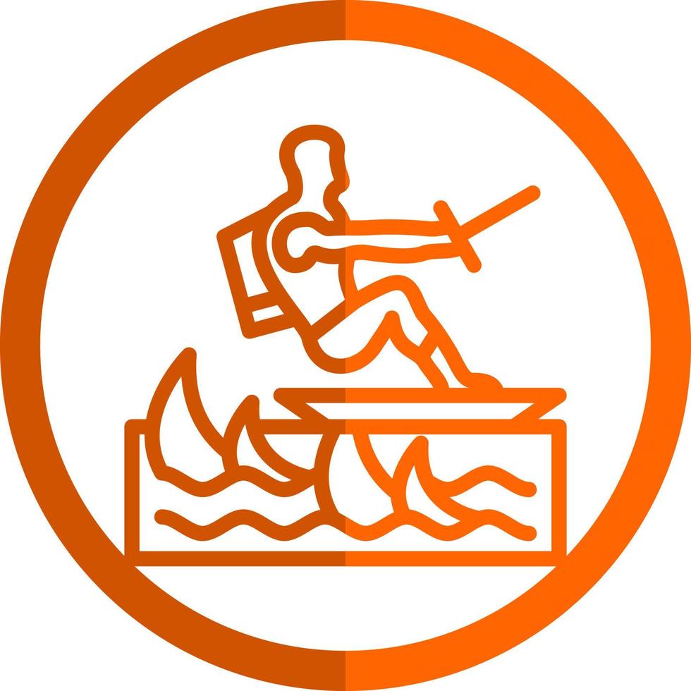 Surfen-Vektor-Icon-Design vektor