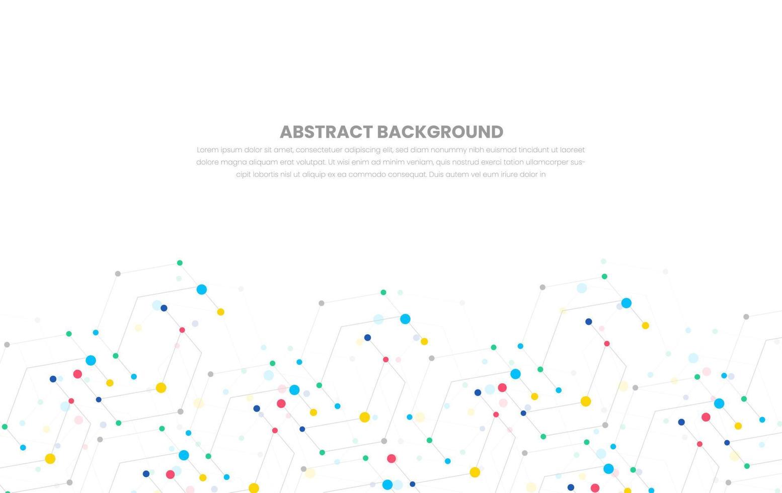 abstrakt geometrisk bakgrund och ansluter prickar, poäng och rader. digital teknologi global nätverk förbindelse. med plexus bakgrund. nätverk eller förbindelse. teknologi vetenskap bakgrund. vektor