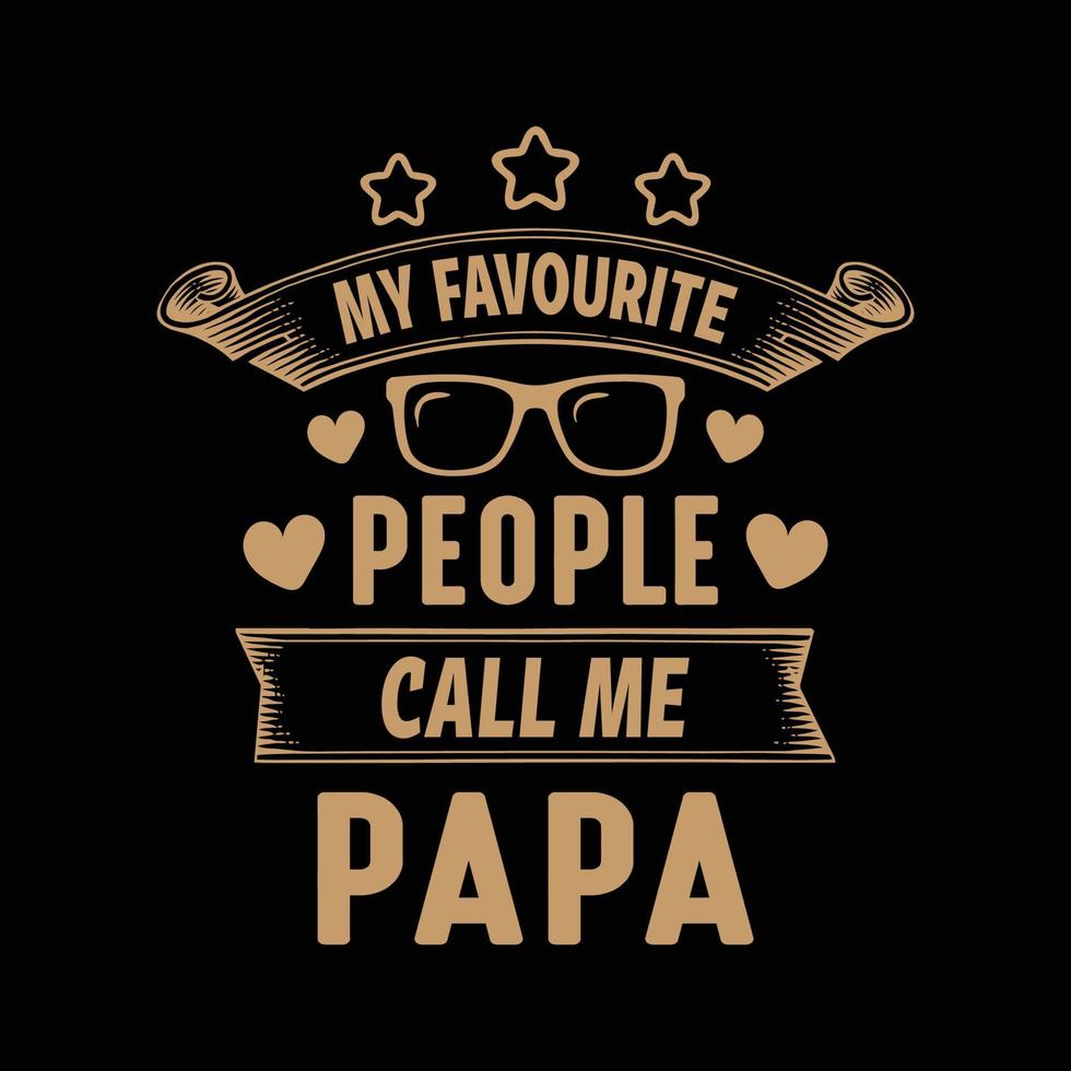 Papa Typografie T-Shirt Design kostenloser Vektor