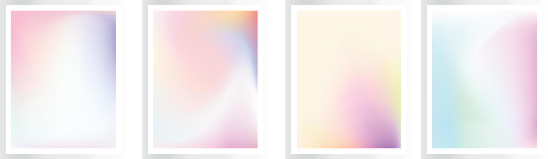 lutning bakgrund uppsättning. mjuk ljus färgrik gul, rosa färger. enkel modern skärm design. vektor illustration, eps fil