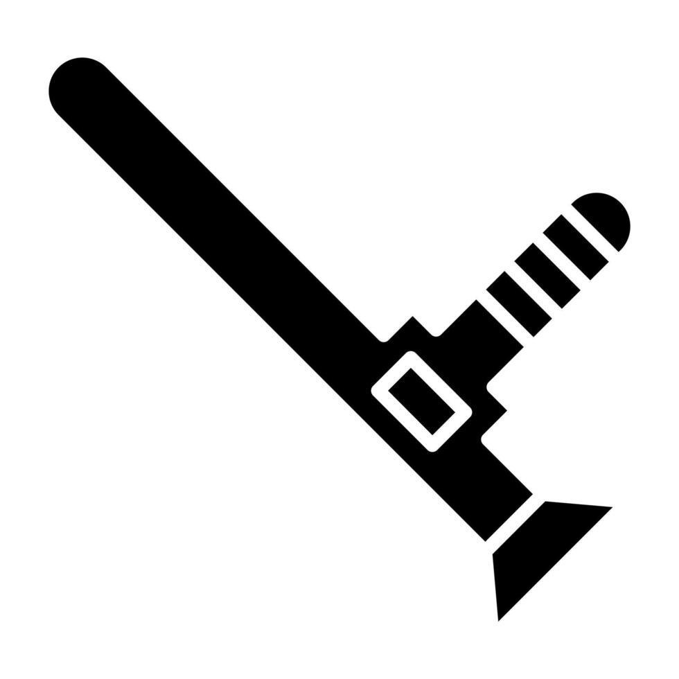 Schlagstock-Icon-Stil vektor