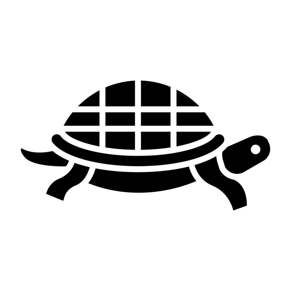Meer Schildkröte Symbol Stil vektor