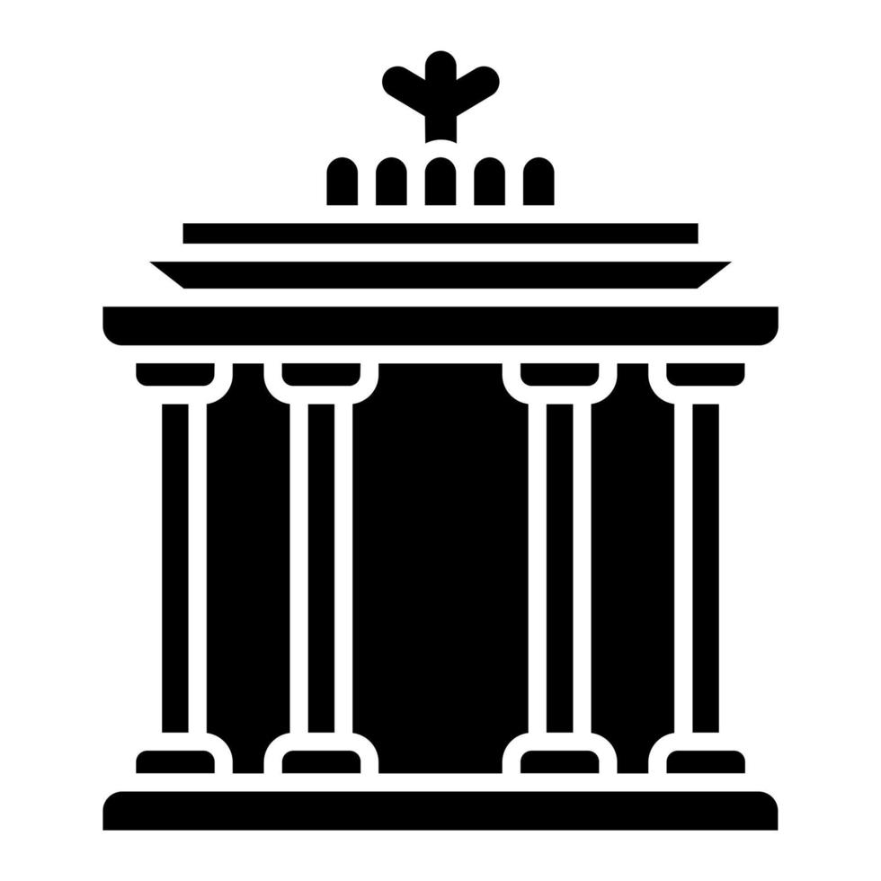 Brandenburg Tor Symbol Stil vektor