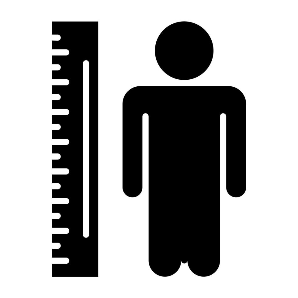kropp massa index ikon stil vektor