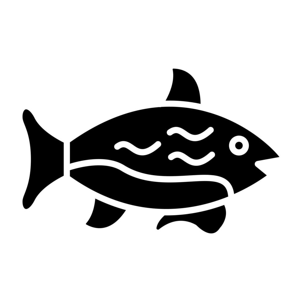 fisk ikon stil vektor