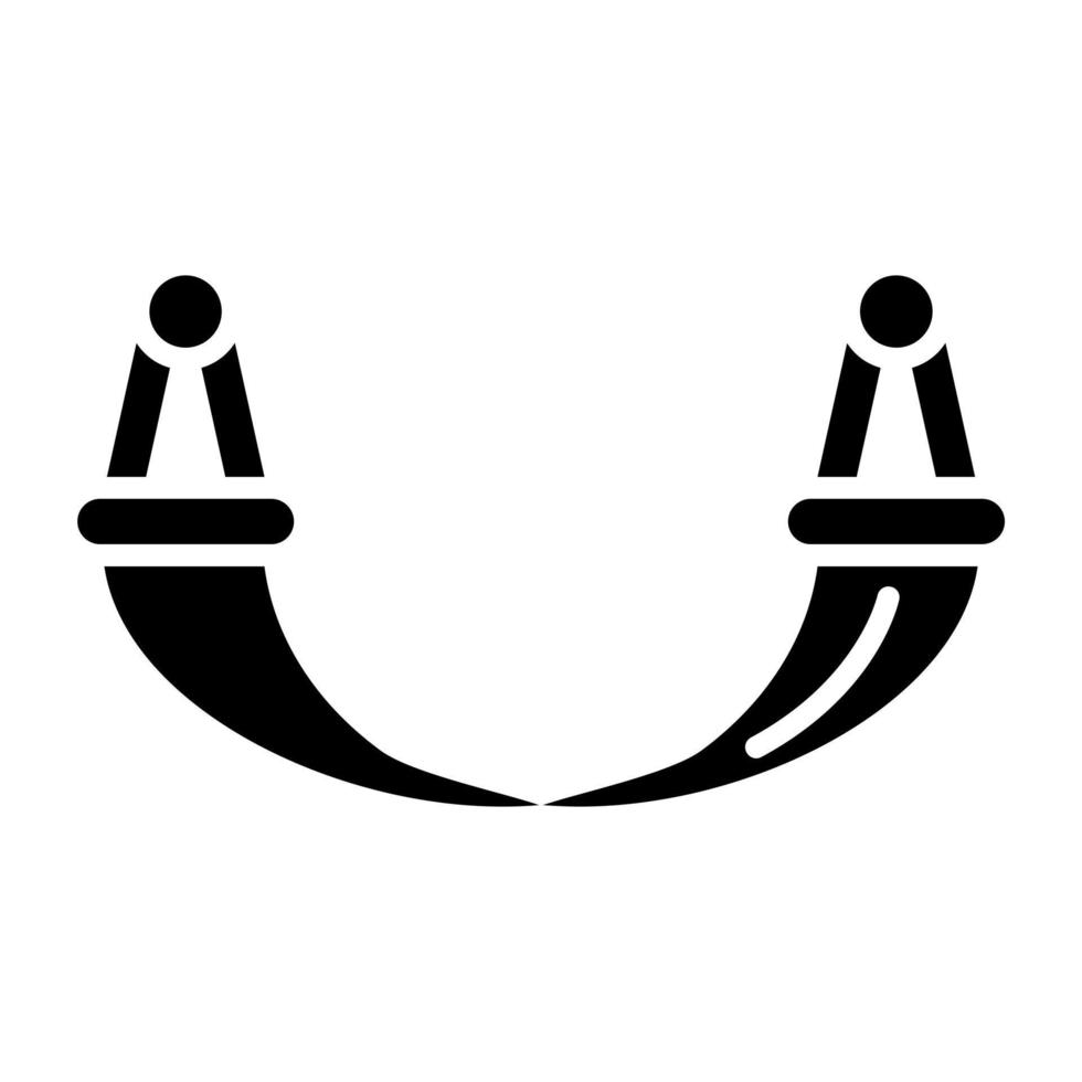 Hängematten-Icon-Stil vektor
