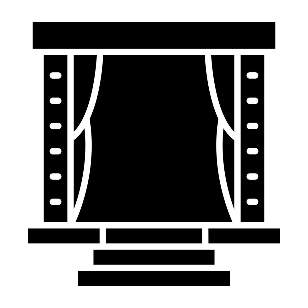 Film einstellen Symbol Stil vektor