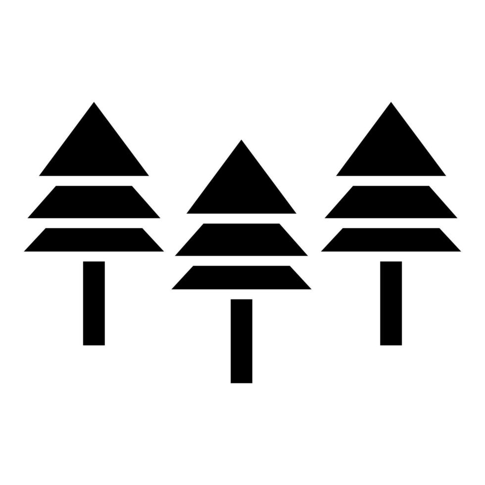 skog ikon stil vektor