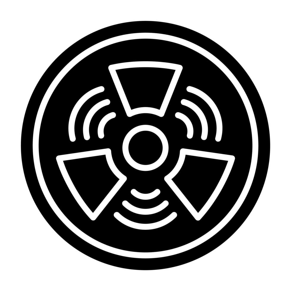 Gamma Strahlen Symbol Stil vektor