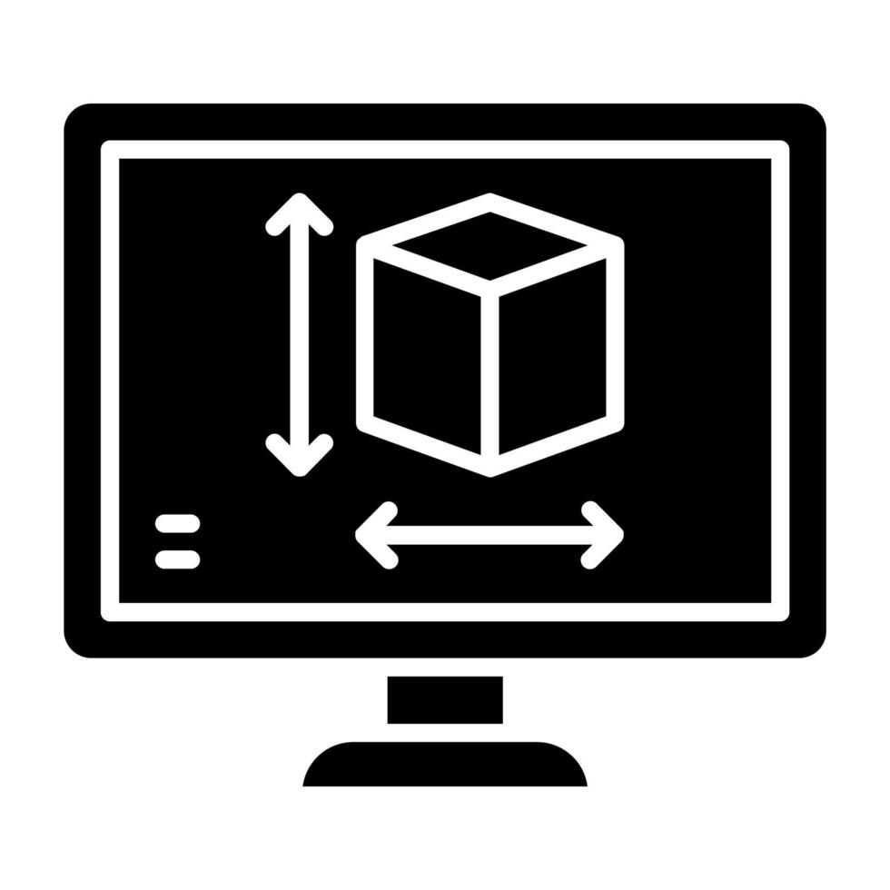 Computer unterstützt Design Symbol Stil vektor