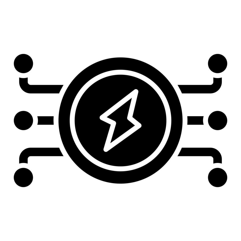 elektrisch Energie Symbol Stil vektor