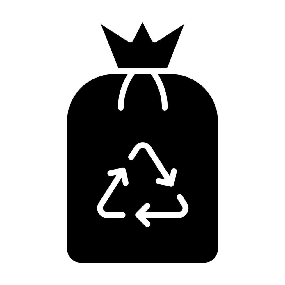 Müll Symbol Stil vektor