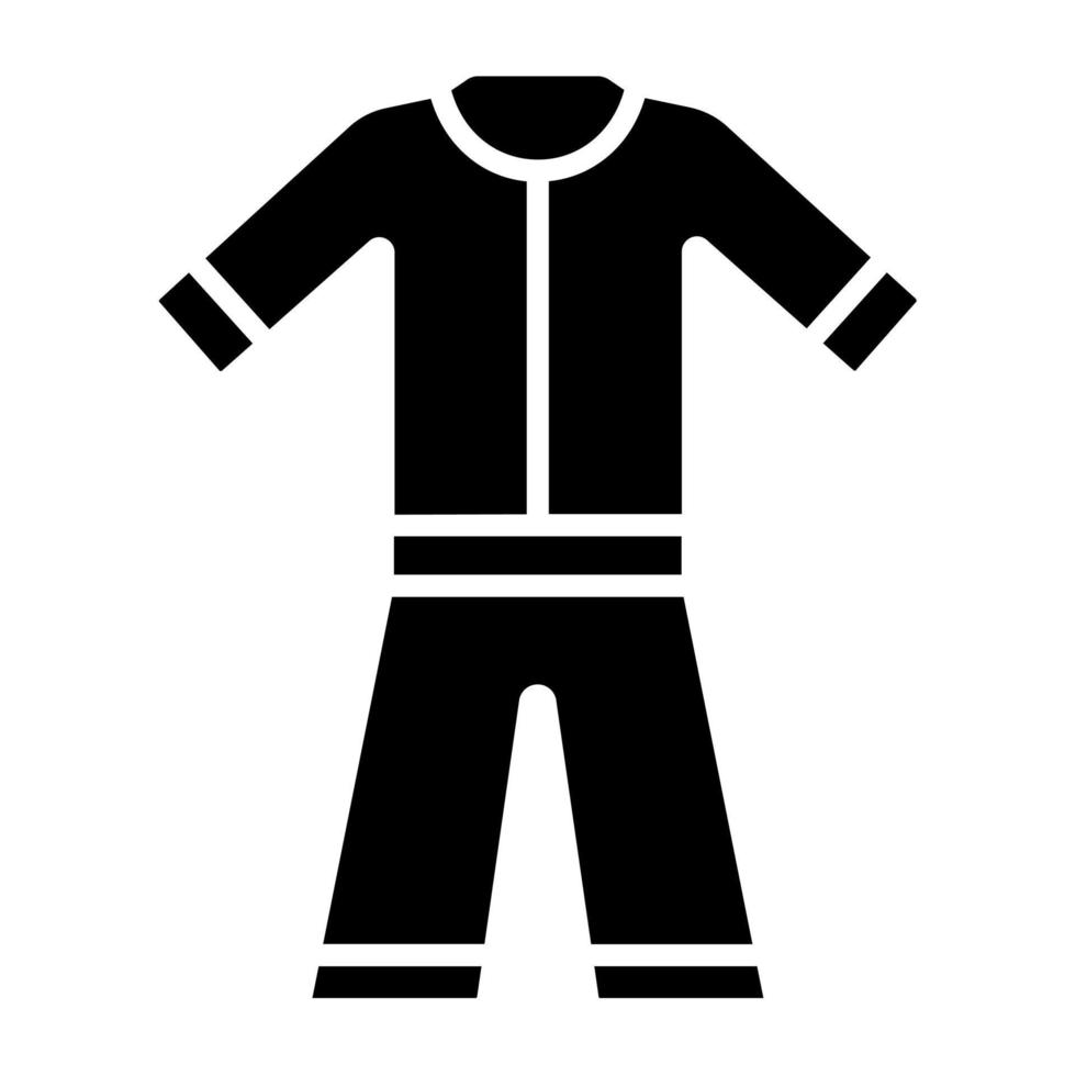 Overalls Symbol Stil vektor