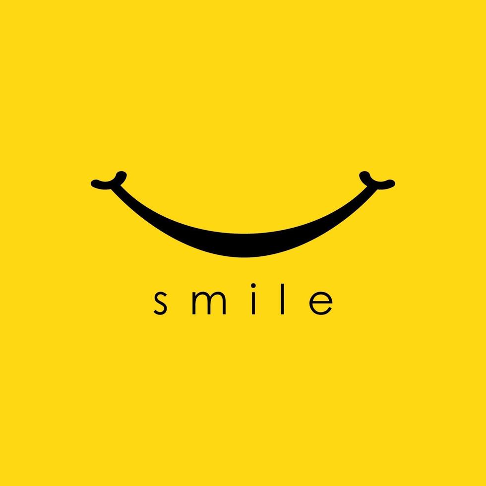 Lächeln Logo Design vektor