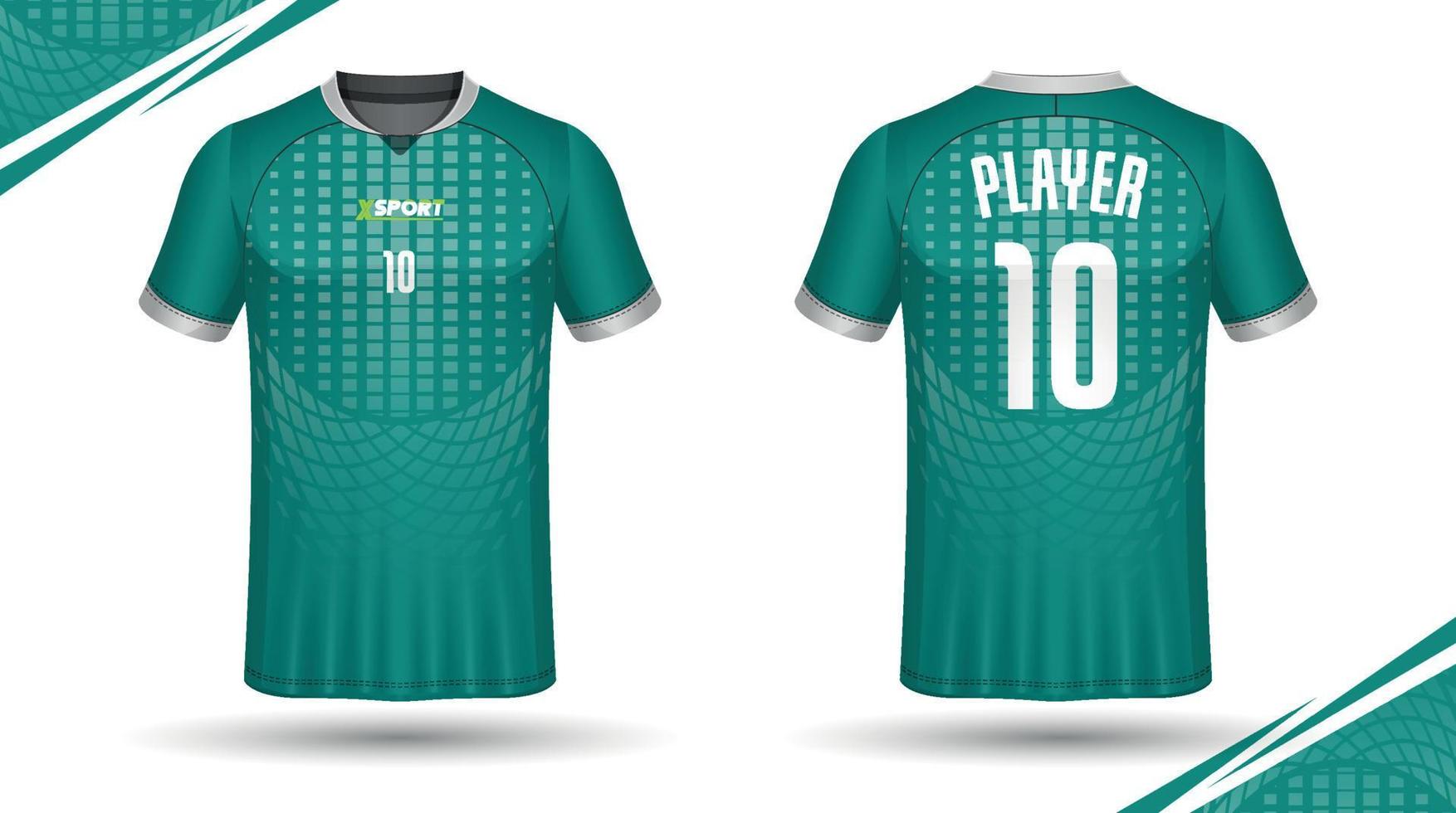 Fußball-Trikot-Design für Sublimation, Sport-T-Shirt-Design vektor