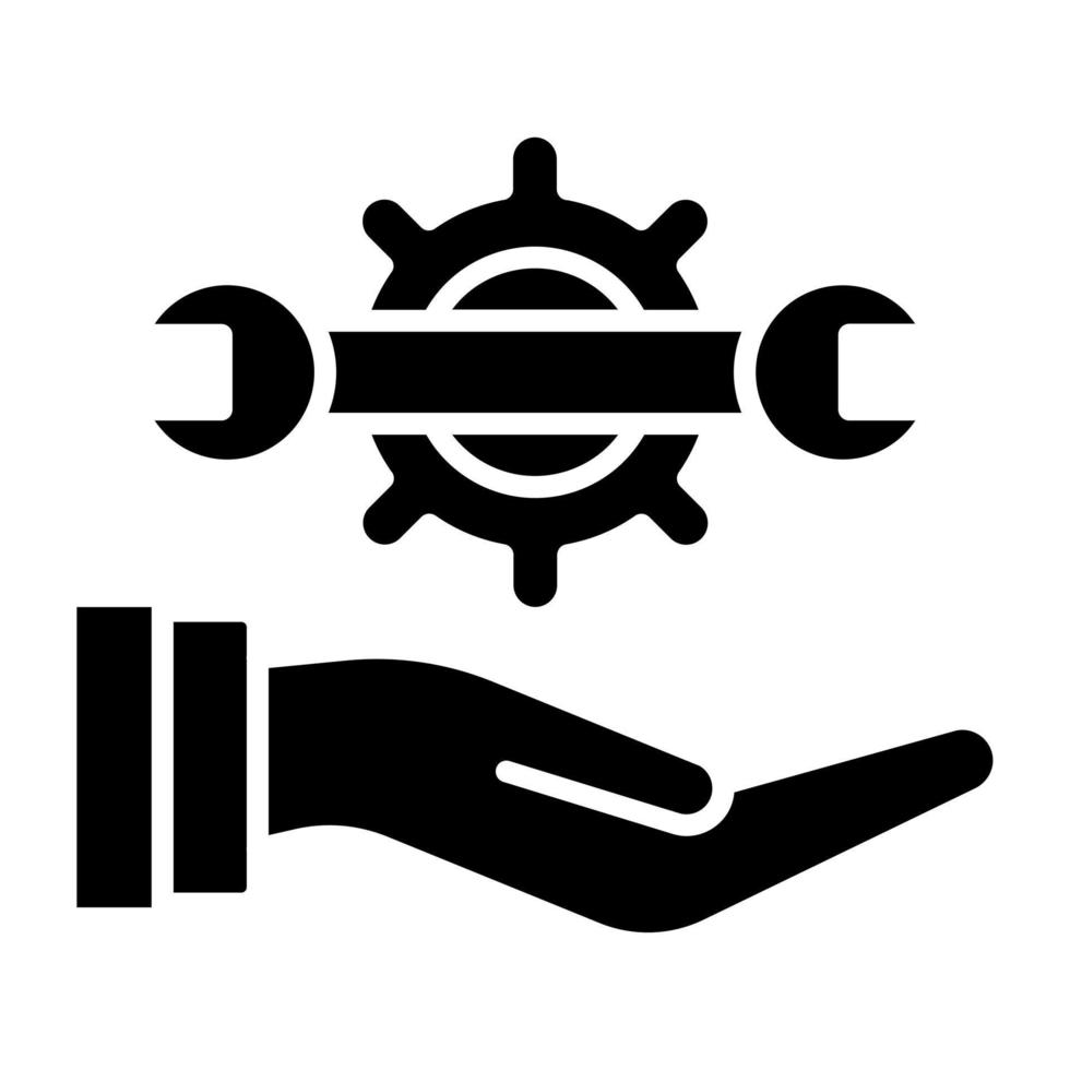 Bedienung Symbol Stil vektor