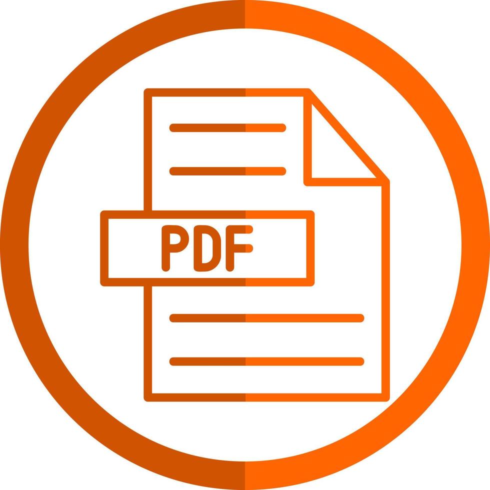 Pdf-Vektor-Icon-Design vektor