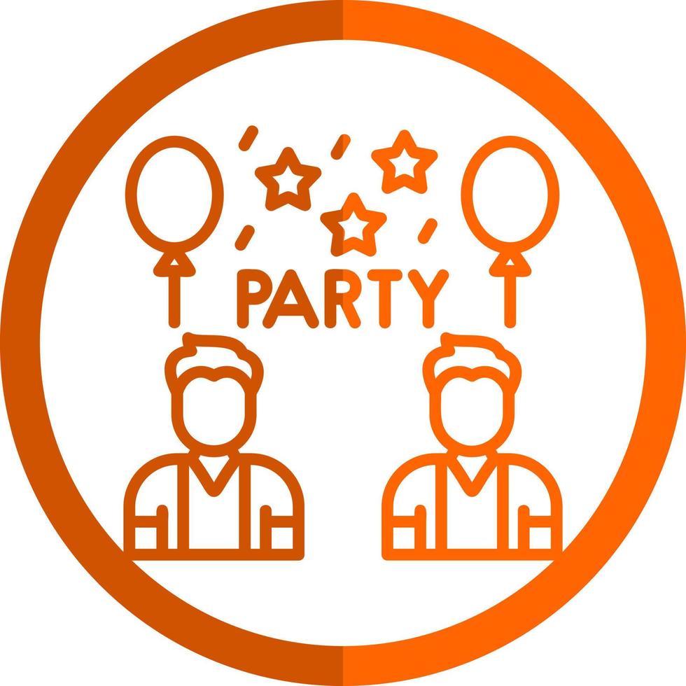 Party-Vektor-Icon-Design vektor