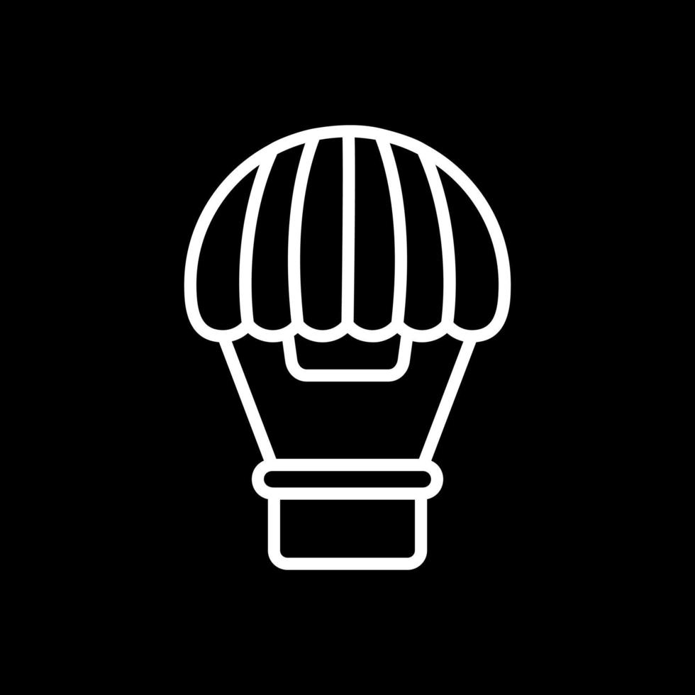 Heißluftballon-Vektor-Icon-Design vektor