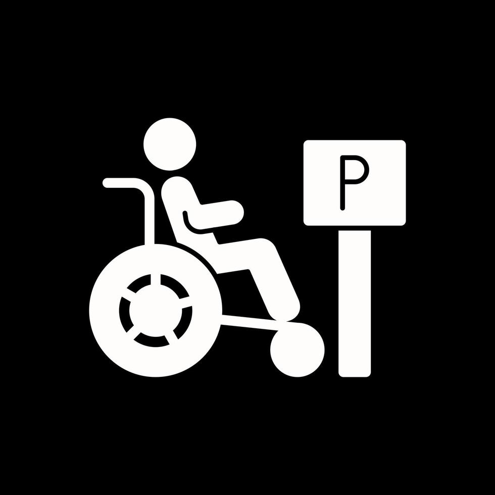 Handicap-Vektor-Icon-Design vektor