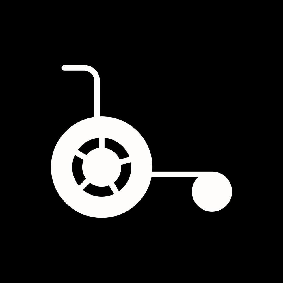rullstol vektor ikon design