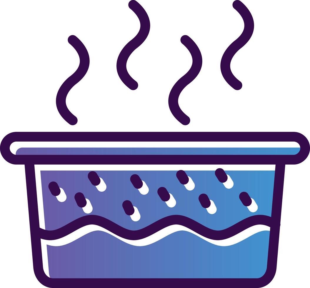 Heißwasser-Vektor-Icon-Design vektor