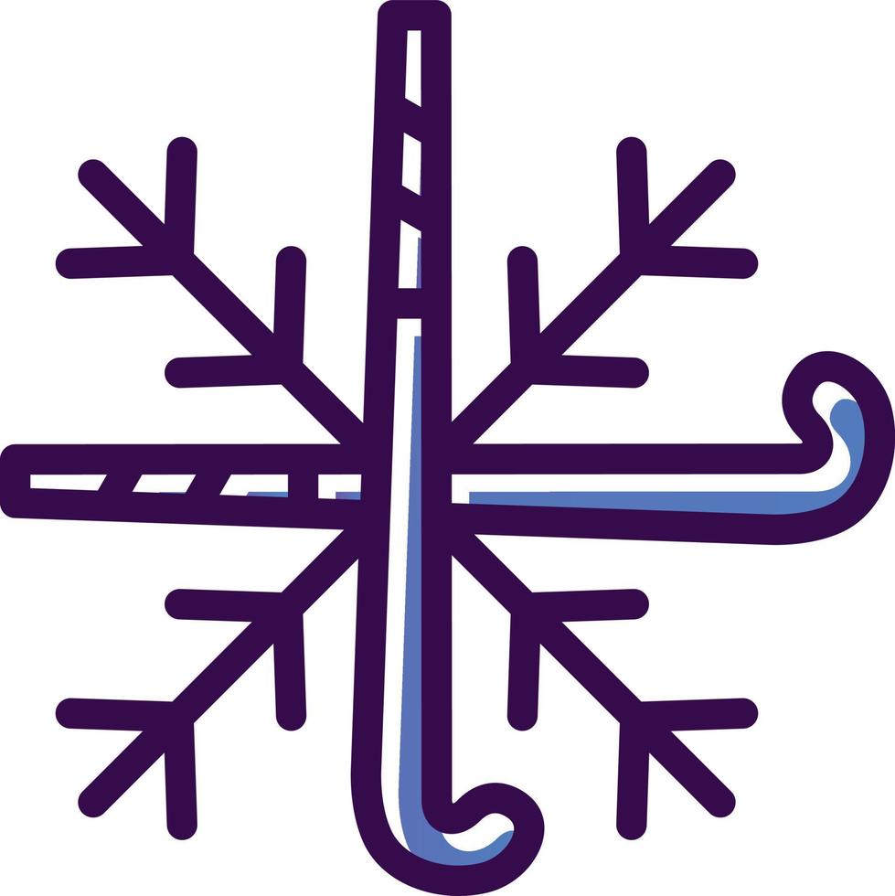 Schneeflocken-Vektor-Icon-Design vektor
