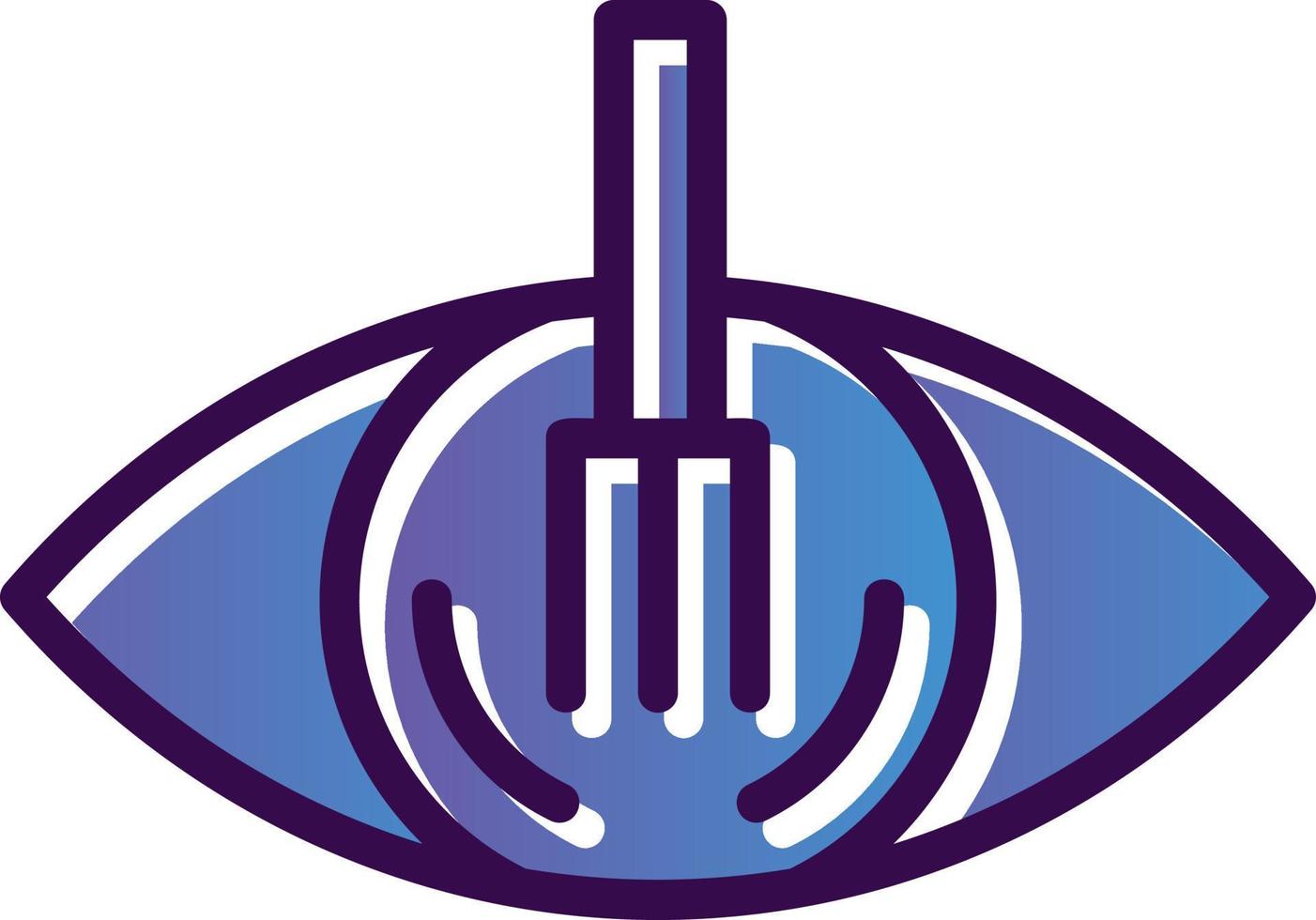 Auge Löffel Vektor Icon Design