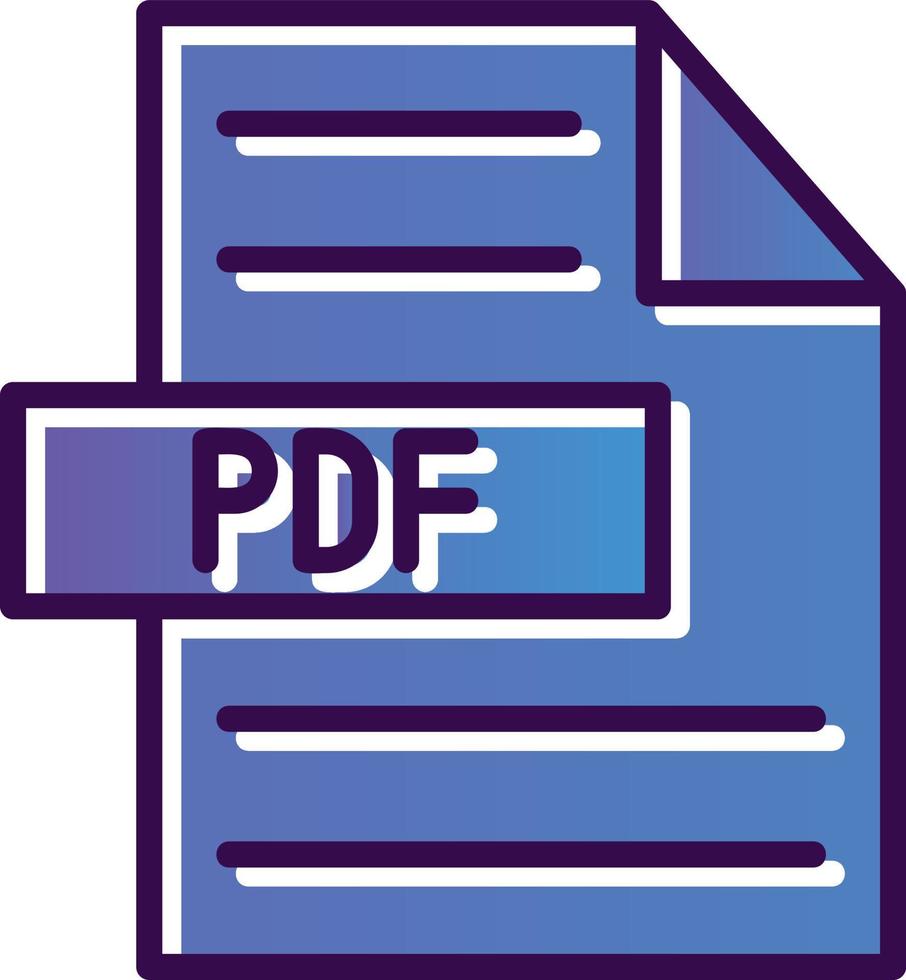Pdf-Vektor-Icon-Design vektor