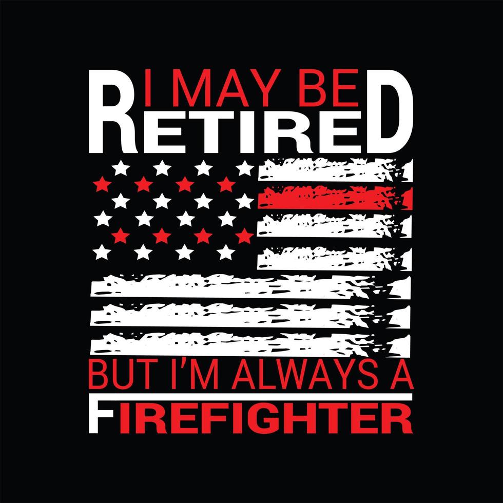 Feuerwehr-T-Shirt-Design vektor