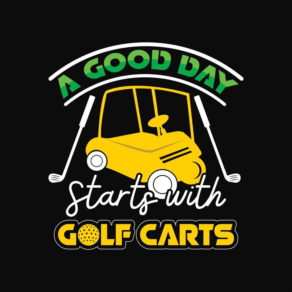 golf t-shirt design vektor