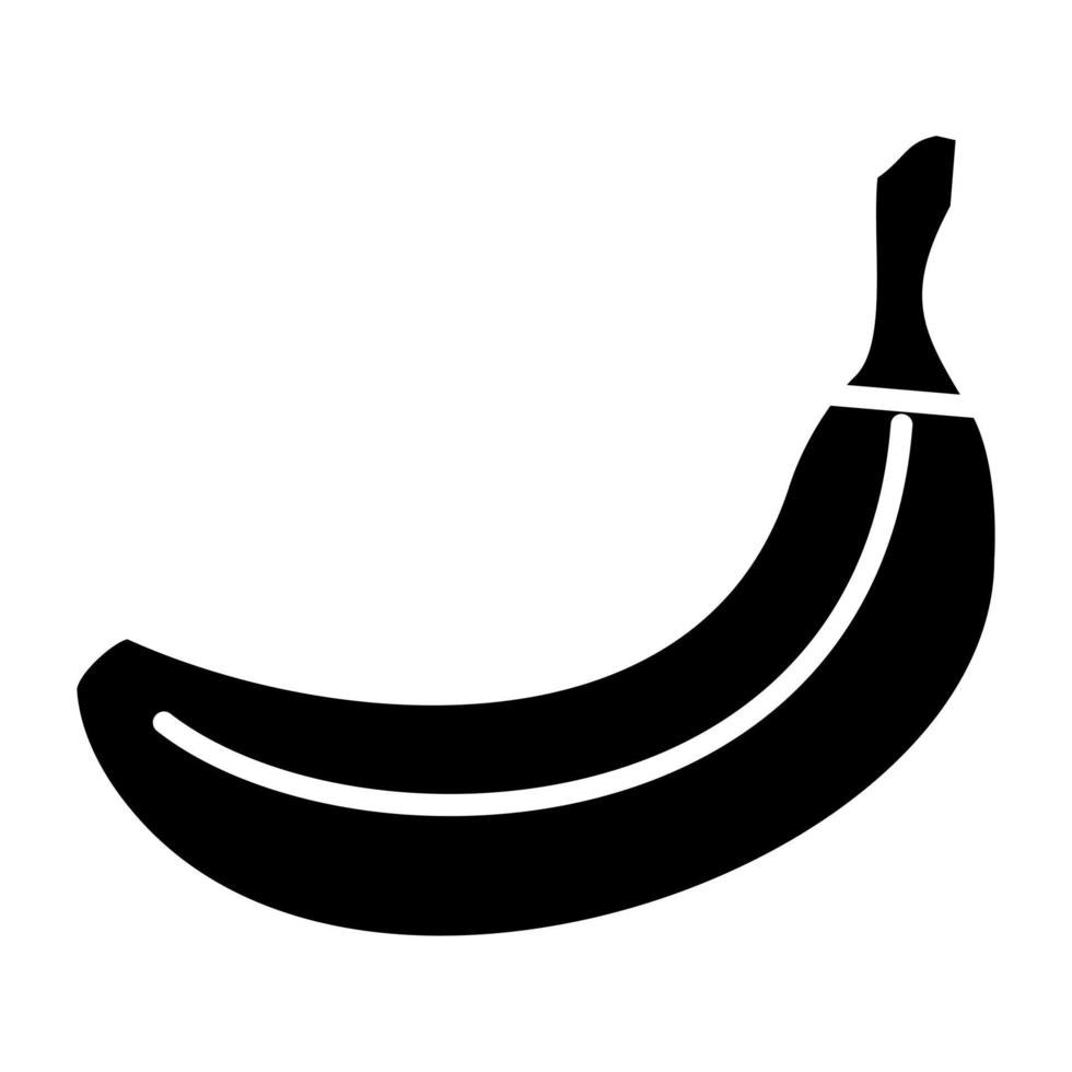 Banane Symbol Stil vektor