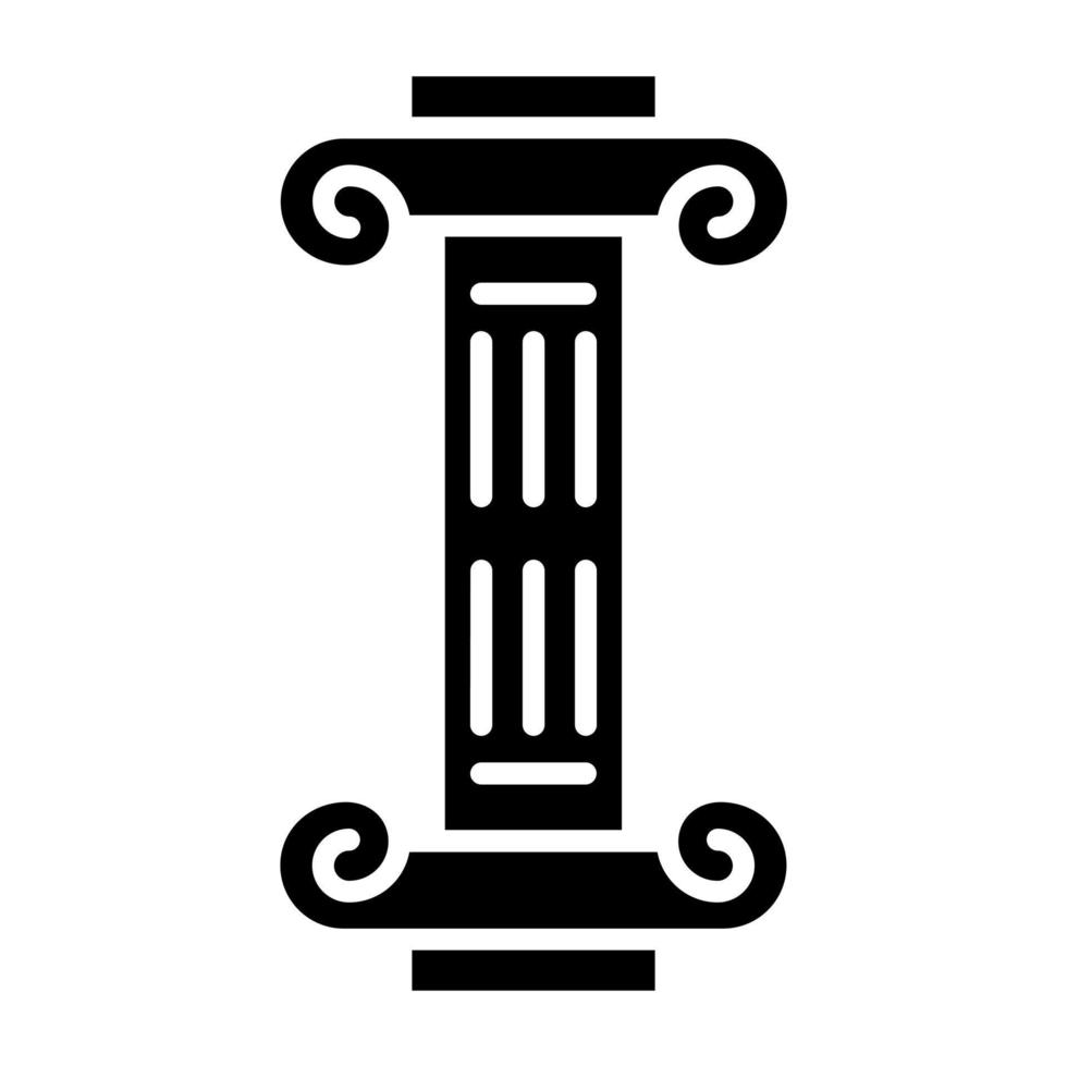 Säule Symbol Stil vektor