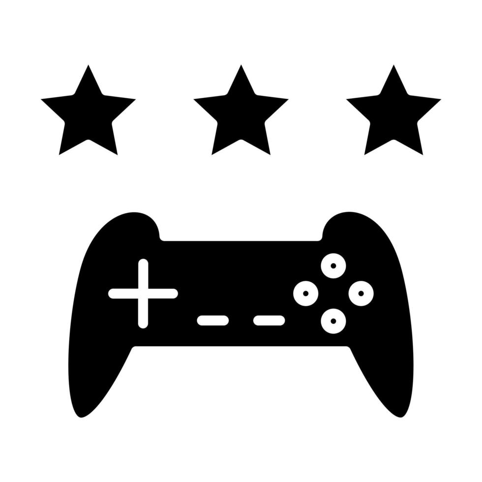 spel recension ikon stil vektor