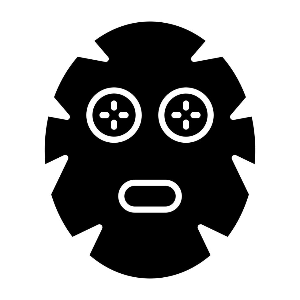 ansiktsbehandling mask ikon stil vektor