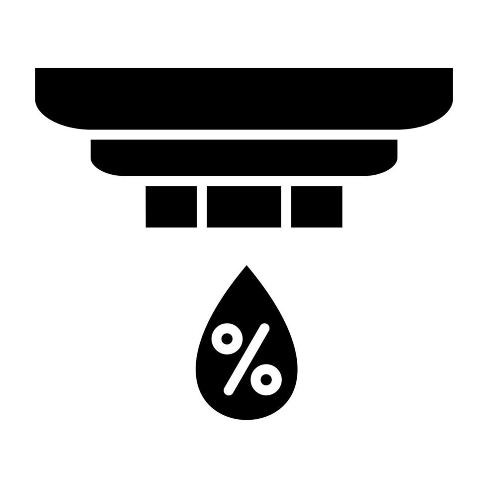 Feuchtigkeit Sensor Symbol Stil vektor