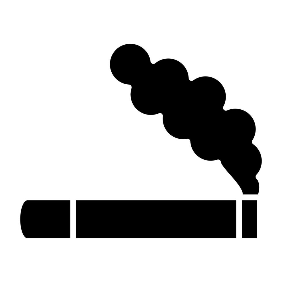Rauch Symbol Stil vektor